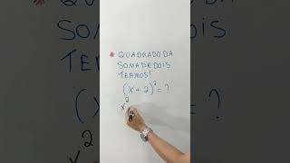 Produtos notáveis  x  2 ²  ❓ Quadrado da soma de dois termos  x  2 ² [upl. by Dyche]