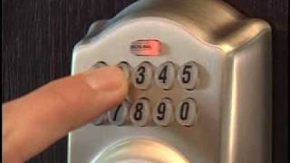 How To Use Your Schlage BE365 Keypad Deadbolt [upl. by Durkee84]