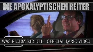 DIE APOKALYPTISCHEN REITER  Was Bleibt Bin Ich OFFICIAL LYRIC VIDEO [upl. by Airtemed116]