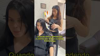 É raro mas acontece com frequência 🤣🤣 hairstyle hair salao salaodebeleza [upl. by Nanyk]