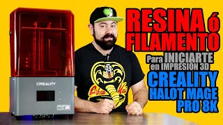 Resina o filamento qué impresora es mejor para empezar en impresión 3D Creality Halot Mage Pro 8k [upl. by Edvard]