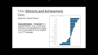 Ethnicity and achievement in education GCSE sociology [upl. by Arihsa]