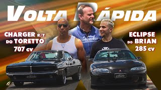 ECLIPSE DO BRIAN X DODGE DO TORETTO NA VOLTA RÁPIDA Rubinho Acelera os carros do Velozes e Furiosos [upl. by Enneyehs799]