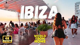 IBIZA SPAIN 🇪🇸 Party Paradise San Antonio  4K  Walking Tour Café del Mar [upl. by Asuncion]