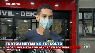 Golpista que roubou Neymar debocha e diz que não prejudicou ninguém [upl. by Willock]