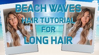 Quick Beach Waves Hair Tutorial with Extra Long Hair [upl. by Anihsat]