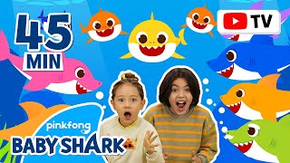 📺ON TV Baby Shark More and More Doo Doo  Compilation  Best Song for Kids  Baby Shark Official [upl. by Ahsyat441]