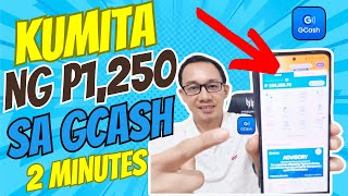 KUMITA NG P1250 SA GCASH IN JUST 2 MINUTES SA ONLINE  BEST GCASH EARNINGS [upl. by Ecargyram]