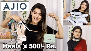 Huge AJIO Accessories Haul  Heels amp Bags Starting AT 500 Rs Only  Super Style Tips [upl. by Iey]