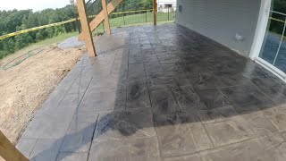 Stamped Concrete Patio to Spruce Up the Backyard [upl. by Artened]