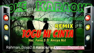 TOGU NI CINTA 2 REMIX FARRO ft ANNISYA NST  KARAOKE TANPA VOCAL  RAHMA MSC PROD  RAHMANDOYA2 [upl. by Adnamor712]