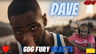 AMERICAN Reacts to Dave  Location ft Burna Boy [upl. by Otsuj]