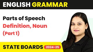 Parts of Speech  Definition Noun Part 1  English Grammar [upl. by Malamud]