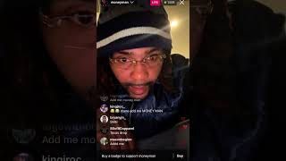 Money man QampA with fans giving out game on IG Full Live [upl. by Erialb]