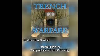 Top 3 ROBLOX trench warfare games [upl. by Eetnwahs]