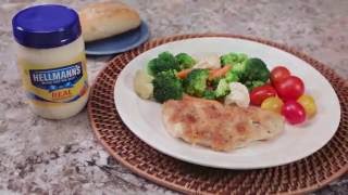 Parmesan Crusted Chicken Recipe  Hellmanns® [upl. by Yrellam403]