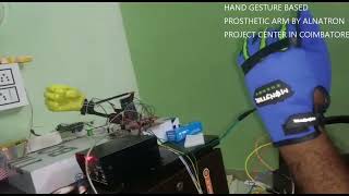 Hand Gesture based Prosthetic Arm using 3D printing and embedded system [upl. by Angeline888]