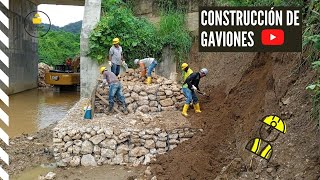 Proceso constructivo de Gaviones  Gavión tipo Caja  Contención de Taludes [upl. by Cai135]