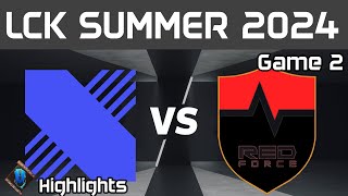 DRX vs NS Highlights Game 2 LCK Summer 2024 DRX vs NS RedForce by Onivia [upl. by Sitrik]