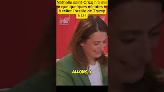 Nathalie SaintCricq n’a mis que quelques minutes à relier l’oreille de Trump à LFI [upl. by Lletnom]