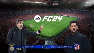 Benfica esmaga Atlético Madrid Champions League EA SPORTS FC 24 [upl. by Keiryt]