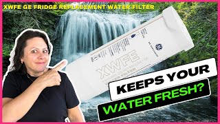 Easy GE Fridge Water Filter Replacement  XWFE Review amp Demo [upl. by Aetnahs]