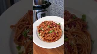 Easy and Delicious Instant Pot Spaghetti thesauceandgravychannel instantpotspaghetti instantpot [upl. by Toomin]