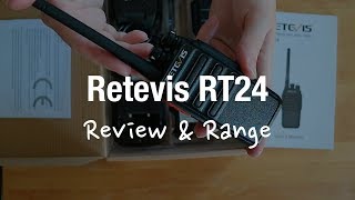 Retevis RT24 PMR Radio Review amp Range Test [upl. by Nahsin]