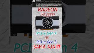 PCIe 40 vs PCIe 30 buat GPU VGA Gak Ngaruh ⁉️⚠️ intel amd nvidia pcgaming pcie radeon fyp [upl. by Dre398]