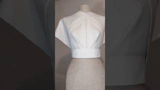 Fashion draping Easy bodice designfrom sleeves to halter draping short dressmaking moulage [upl. by Hindorff99]