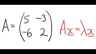 Find Eigenvalues and Eigenvectors of a 2x2 Matrix [upl. by Garbe]