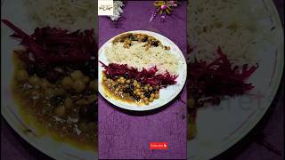 Chana rice with salad shorts food trending Cooking protein healthy [upl. by Dawkins]