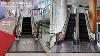 Brandless and Pillar Escalators at Supermall Karawaci Tangerang Regency Main Lobby [upl. by Nairde]