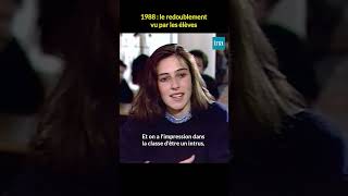 Le redoublement vu par les élèves en 1988 🤓 INA shorts [upl. by Ainelec113]