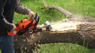 Chainsaw Attachment Log Debarker [upl. by Coridon803]