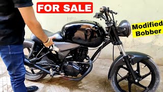 Honda Stunner Modified into a Bobber  Riding Modified Bike  Bike Modification [upl. by Latnahs]