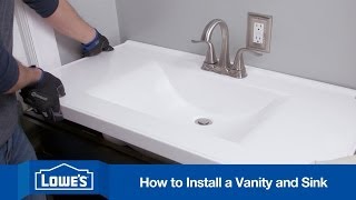 How To Install a Bathroom Vanity [upl. by Norted586]