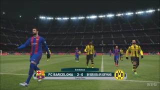 PES 2017  FC Barcelona vs Borussia Dortmund  Gameplay PC HD 1080p60FPS [upl. by Lottie]