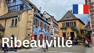 Magnificent Alsace Village  Ribeauville France virtual walking tour 4K 60 FPS [upl. by Artie]