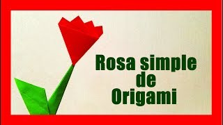 🌹🌹¿Cómo hacer una rosa de origami ▶️ facil de hacer para cuadros decorativos [upl. by Aihsemat]