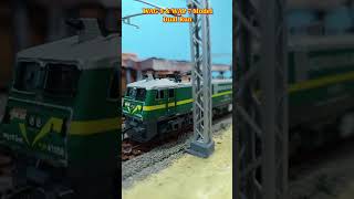 Indian Railways WAG 9 Model and WAP 7 Model Dual Run  train video shorts indianrailways train [upl. by Eamaj683]