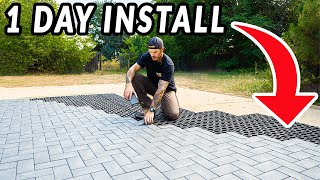 Easiest Patio Pavers Youll Ever Install [upl. by Norvell]