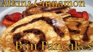 Atkins Diet Recipes Low Carb Cinnamon Bun Pancakes EIF [upl. by Garrott]