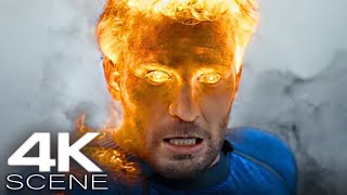 The Human Torch 2024 4K Scene  Deadpool amp Wolverine Movie Clip [upl. by Stelmach]