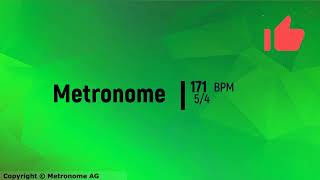 171 BPM 54 Metronome [upl. by Cirdes49]