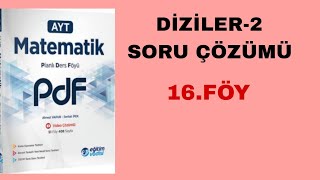 Eğitim Vadisi AYT Mat Pdf Föy16 Diziler2 Soru Çözümü [upl. by Vescuso]