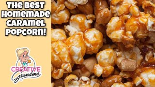 Delicious Easy to Make CARAMEL POPCORN Great for Holiday Gifts YUMMY [upl. by Ayanet734]