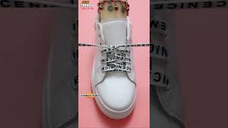 Sneakers Laces trendy style tying Fashion shoe lacing tips shorts shoeslacestyles [upl. by Niwrud]