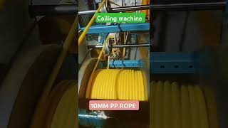 10mm pp rope coiling machineshortvirelshortproduction [upl. by Ynnor373]