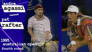 Agassi v Rafter 1995 Australian Open Fourth Round [upl. by Jala]